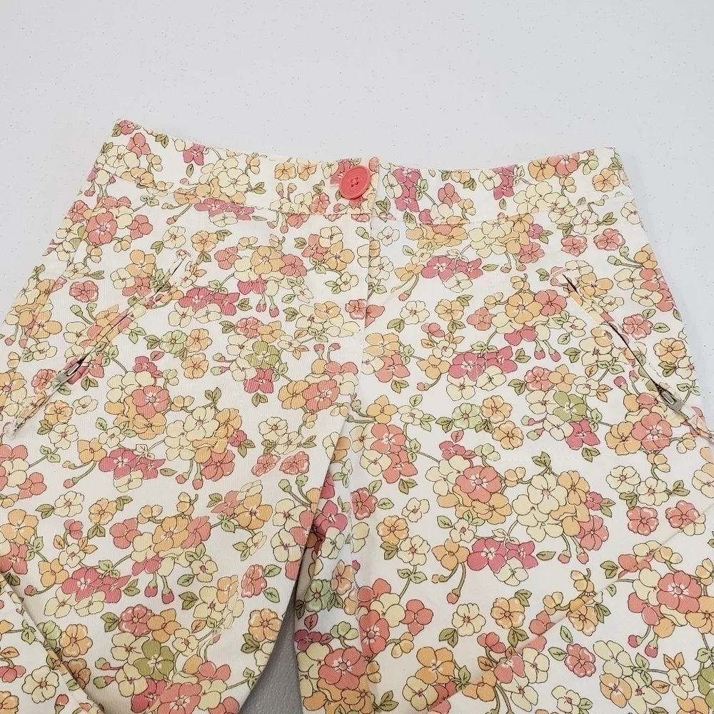 Loft Petites Womens Floral Marisa Cropped Pants Size 2P - Picture 4 of 8